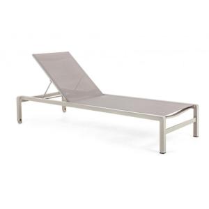 Ensemble de 4 chaises longues en aluminium et textilène tou…