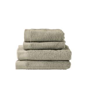 Ensemble de 4 serviettes en coton eucalyptus
