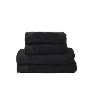 Ensemble de 4 serviettes en coton noir