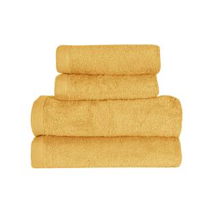 Ensemble de bain 4 pièces en coton Caramel