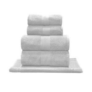 Ensemble de bain 5 pièces avec tapis Blanc