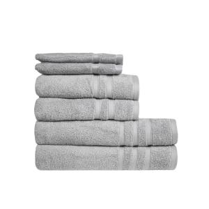 Ensemble de bain 6 pièces coton bio Gris Perle