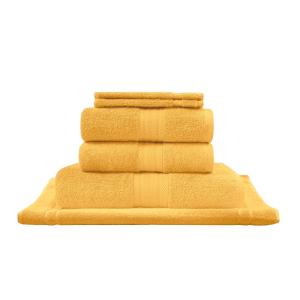 Ensemble de bain avec tapis 6 pièces  caramel