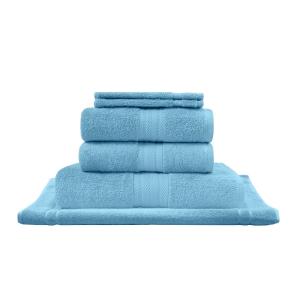 Ensemble de bain avec tapis 6 pièces  cobalt