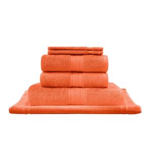 Ensemble de bain avec tapis 6 pièces  corail