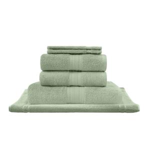 Ensemble de bain avec tapis 6 pièces  sauge
