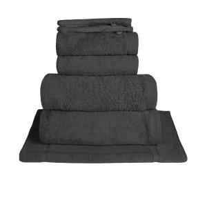 Ensemble de bain avec tapis 7 pièces  carbone