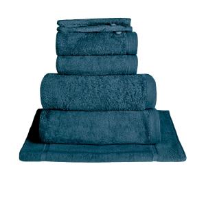 Ensemble de bain avec tapis 7 pièces  denim