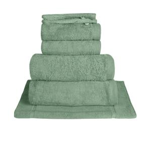 Ensemble de bain avec tapis 7 pièces  lichen