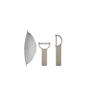 Ensemble de coupe en acier taupe
