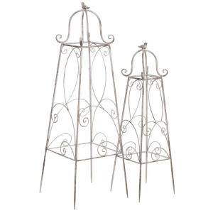 Ensemble de décoration en métal de 2 pièces, 34x34x100h - 2…