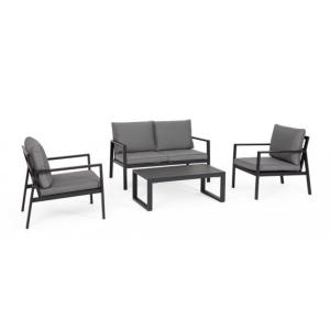 Ensemble de salon avec 1 canapé, 2 fauteuils, 1 table basse…
