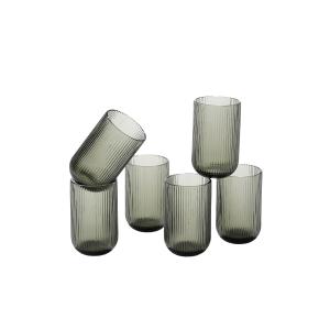 Ensemble de verres à boire Grey Verre H15xl8xL8cm