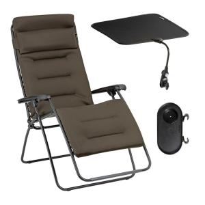 Ensemble fauteuil relax matelassé xl avec accessoires en ac…