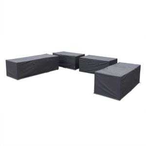 Ensemble housses de protection pour salon de jardin