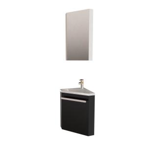 Ensemble lave-mains d'angle    vasque   armoire de toilette