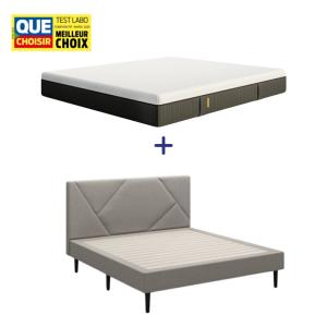 Ensemble Lit Matelas Mémoire de forme Ressorts 140x190