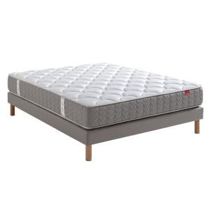 Ensemble literie matelas ressort et sommier tapissier 140 x…