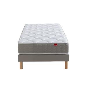 Ensemble literie matelas ressort et sommier tapissier 90 x…
