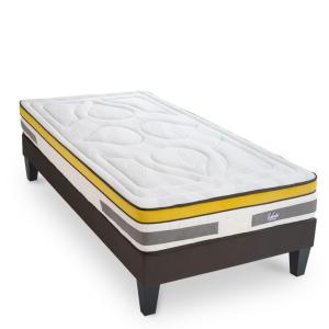 Ensemble Matelas à Ressorts ensachés Sommier en kit gris 90…