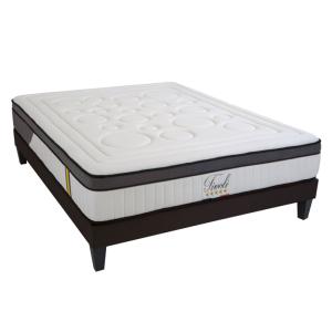 Ensemble matelas et sommier au confort ferme bois blanc 160…
