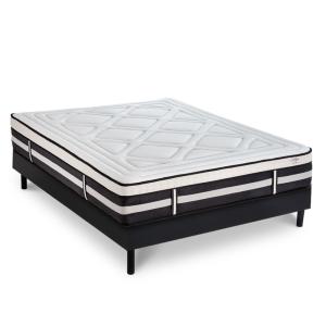 Ensemble matelas mémoire de forme h28cm et sommier en kit b…