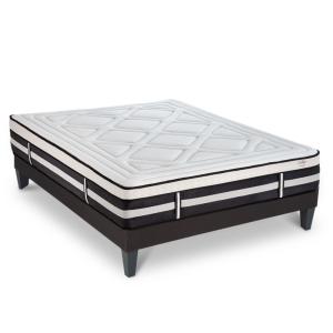 Ensemble Matelas Mémoire de forme h28cm et Sommier en kit g…