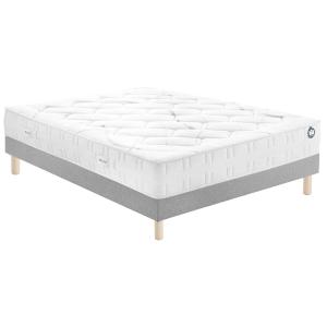 Ensemble matelas mousse dynamique sommier et pieds 160x200