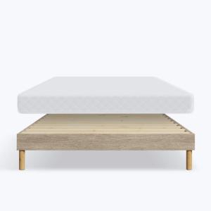 Ensemble Matelas mousse mémoire de forme sommier 140x190cm