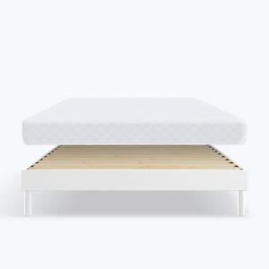 Ensemble Matelas mousse mémoire de forme sommier 160x200cm