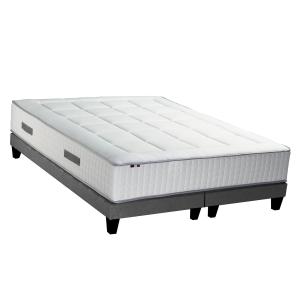 Ensemble matelas Ressort 7 zones   2 sommiers gris chine 16…