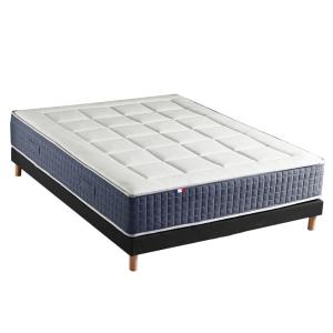 Ensemble matelas ressort 7 zones et mémoire forme sommier 1…