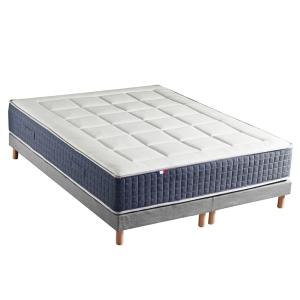 Ensemble matelas ressort 7 zones et mémoire forme sommier 2…