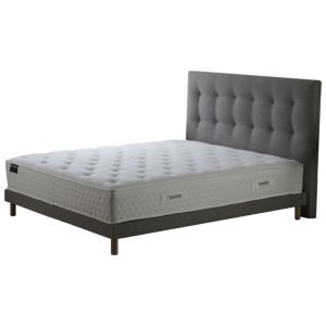 Ensemble matelas ressort 7 zones sommier kit tete de lit gr…