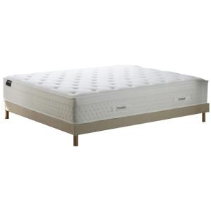 Ensemble matelas ressort mémoire de forme sommier beige 180…