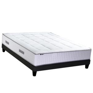 Ensemble matelas ressorts 7 zones sommier 160x200