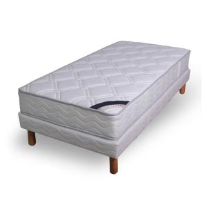 Ensemble matelas ressorts cylindriques - luxe ferme 90x190c…