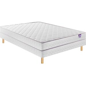 Ensemble matelas ressorts et sommier tapissier 140 x 190 cm