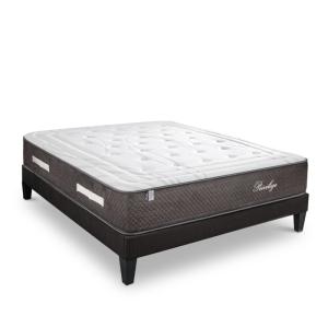 Ensemble    Matelas Ressorts   Sommier Bois 140x190 cm