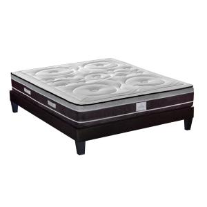 Ensemble    Matelas Ressorts   Sommier Bois 160x200 cm