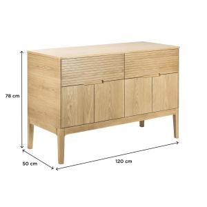 Ensemble meuble double-vasque 120 cm chêne naturel   2 vasq…