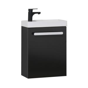 Ensemble meuble lave-mains noir carbone NEVADA avec robinet…