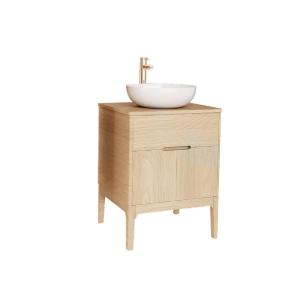 Ensemble meuble simple vasque 60 cm chêne naturel   vasque