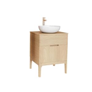 Ensemble meuble simple vasque 60 cm chêne naturel   vasque…