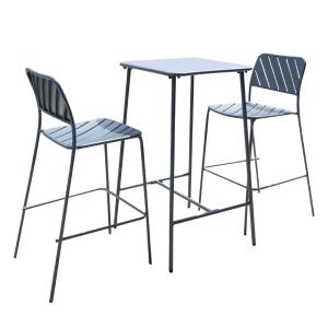 Ensemble repas de jardin 2 places en acier