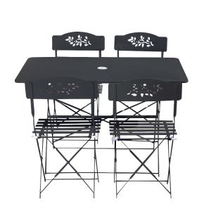 Ensemble repas de jardin   en  anthracite