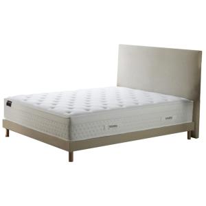 Ensemble ressort mémoire de forme sommier tete de lit beige…