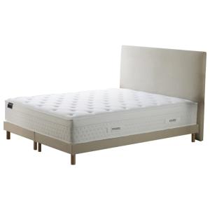 Ensemble ressort mémoire de forme sommier tete de lit beige…