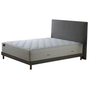 Ensemble ressort mémoire de forme sommier tete de lit gris…