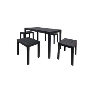 Ensembles table et chaises d'extérieur anthracite 138x78 cm